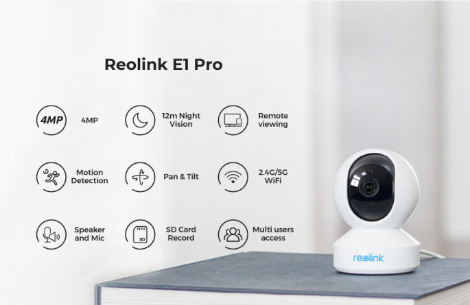 Обзор 4-мегапиксельной поворотной Wi-Fi-камеры Reolink E1 Pro
