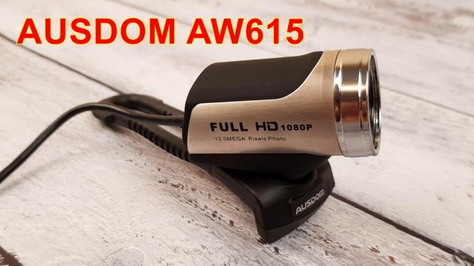 Недорогая веб-камера Ausdom AW615: Full HD, встроенный микрофон, поддержка Windows и Android