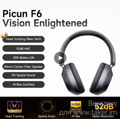 Специальное предложение: Скидка на наушники Picun F6 с активным шумоподавлением