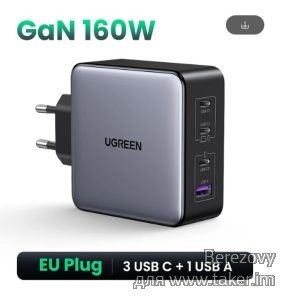 Обзор зарядного устройства UGREEN 160W GaN Charger PD3.1: высокая мощность и надежность